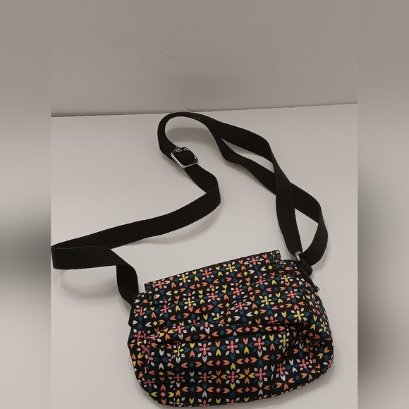 Kipling Live Light Sabian Black Shoulder Crossbody Bag  Nylon Mozzaik Multicolor - Picture 5 of 8